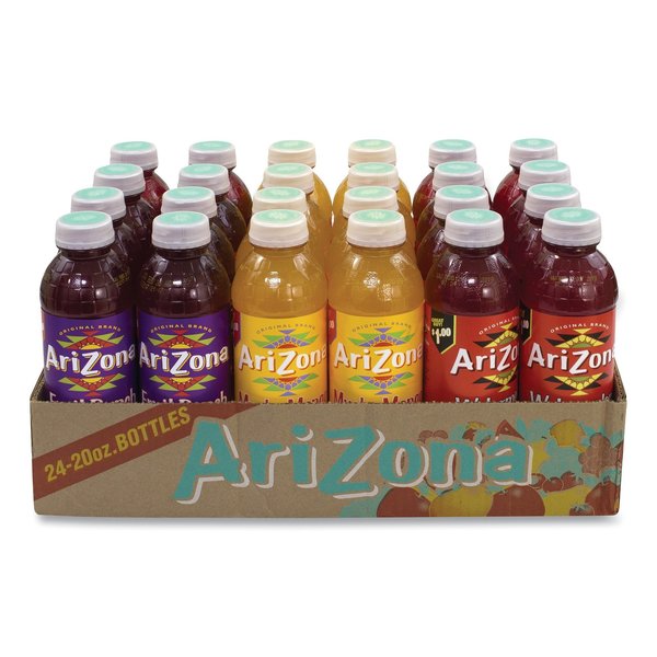 Arizona Juice Variety Pack, Fruit Punch/Mucho Mango/Watermelon, 20oz Can, PK24 74213